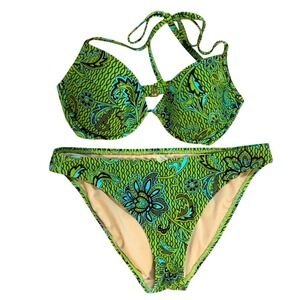 Victoria's Secret Underwire Boho Floral Paisley Bikini‎